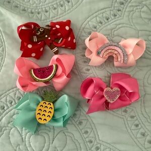 Like new Colorful Kids Hair Bow Set